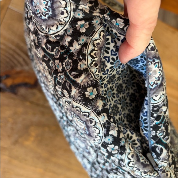 Vera Bradley Black and Gray Patterned Tote - Picture 4 of 6